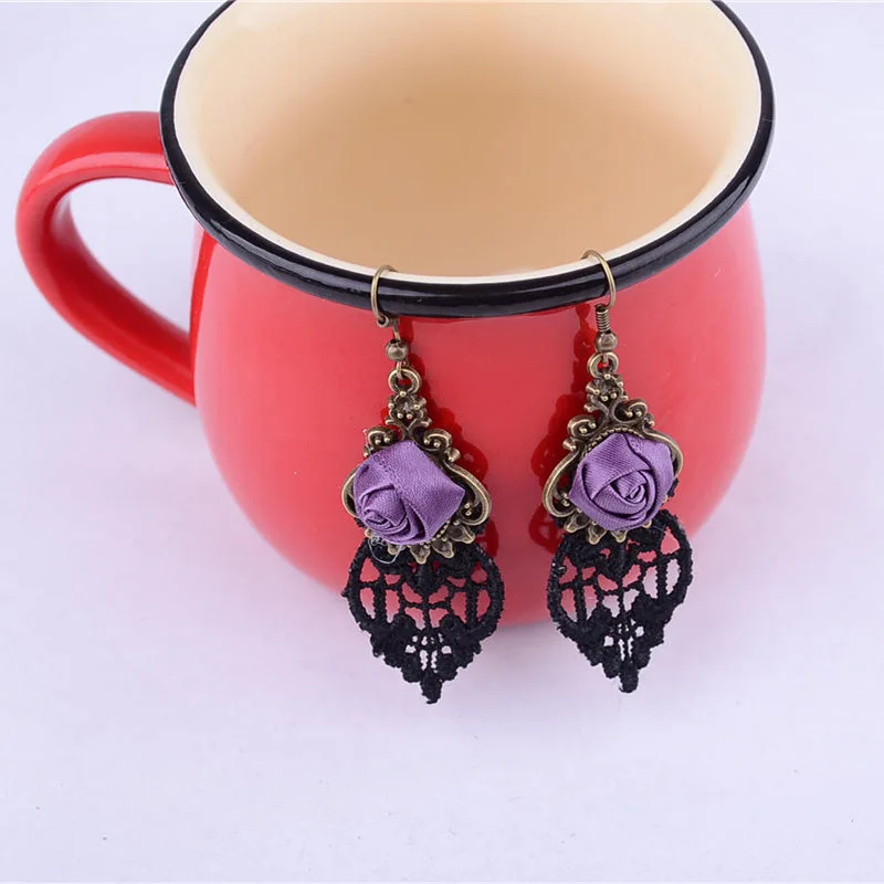 Серьги подвески в готическом стиле женские висячие ювелирные украшения форме