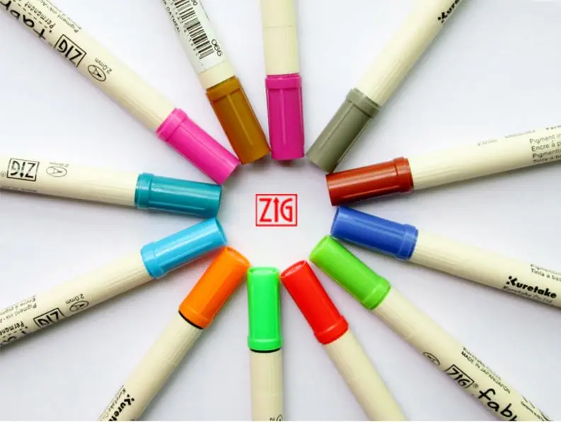ZIG маркеры для ткани Kuretake Brush ручка двойной наконечник DIY Япония|kuretake brush pen|brush