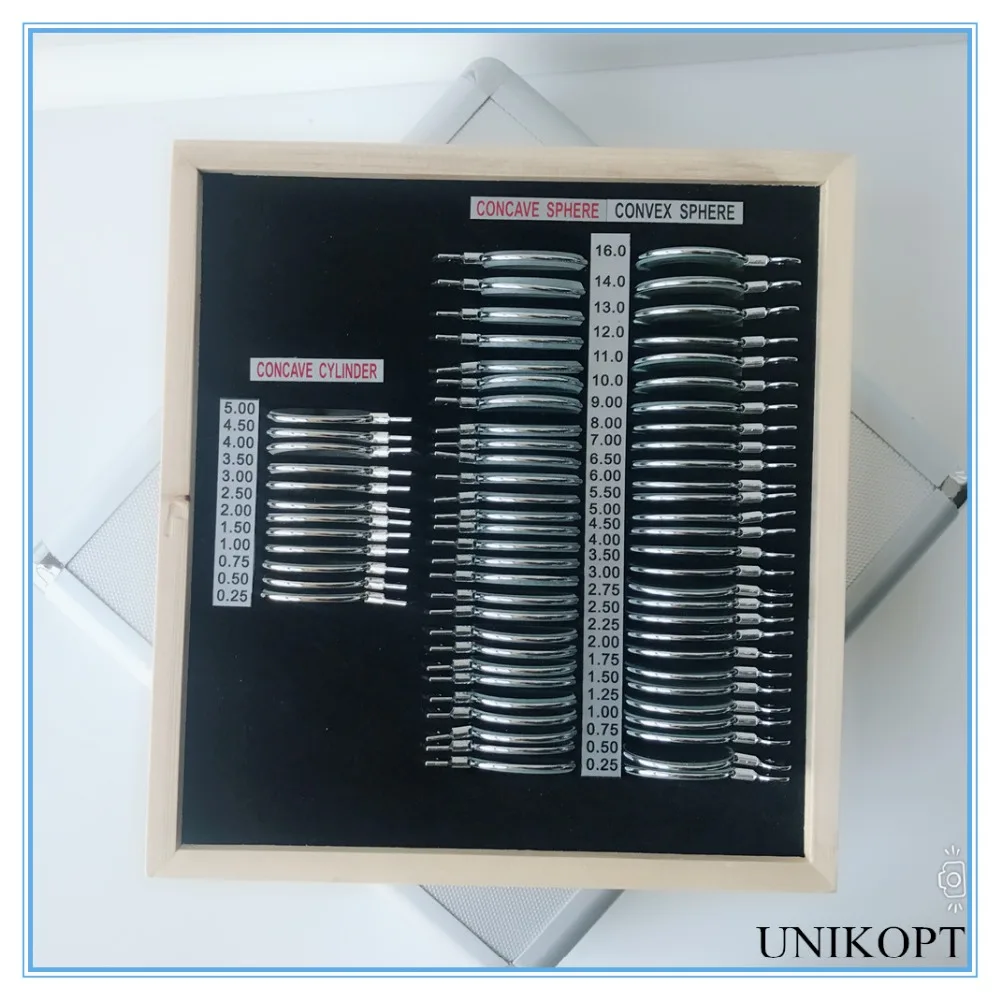 Набор пробных линз 68 шт. коробка для сбора свидетельств алюминиевый обод класс