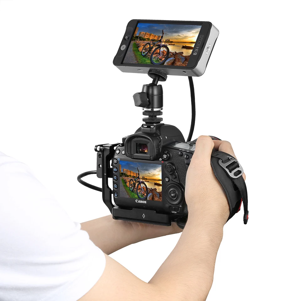 SmallRig DSLR камера QR пластина L кронштейн для Canon 5D Mark IV III камера L Пластина быстросъемная для крепления штатива 2202