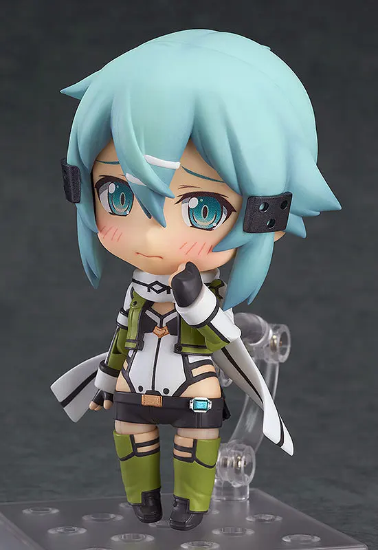 10 см Q версия издание Sinon фигурку меч искусство онлайн II пистолет Gale Online GGO Shino