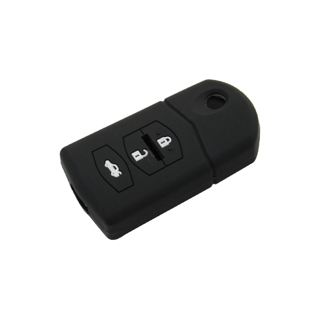 OkeyTech 3 кнопки мягкий силиконовый чехол для автомобильного ключа Mazda 2 4 5 6 8 Atenza CX5 CX 7