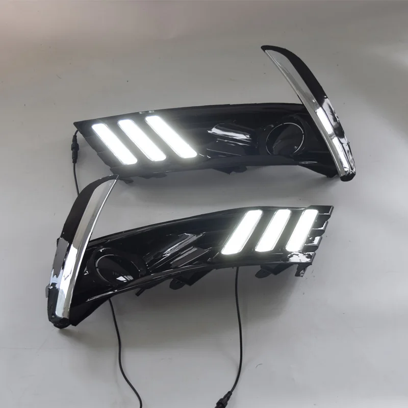 1 комплект t Бег желтый сигнал DRL светодиодный Габаритные огни Светодиодный 12V ABS