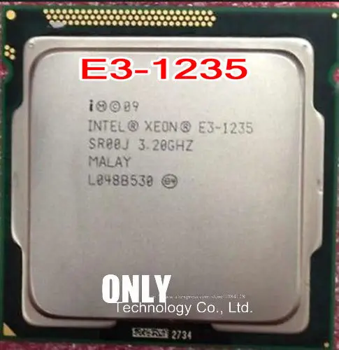 Оригинальный процессор E3 1235 3 2 ГГц 1155Pin четырехъядерный 80 Вт 32 нм рассеянные