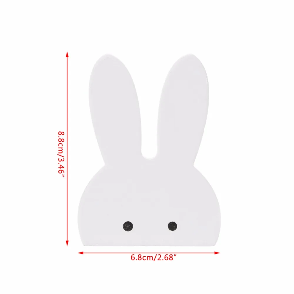 Милый кролик деревянный крючок крючки для одежды на стену декоративные детской