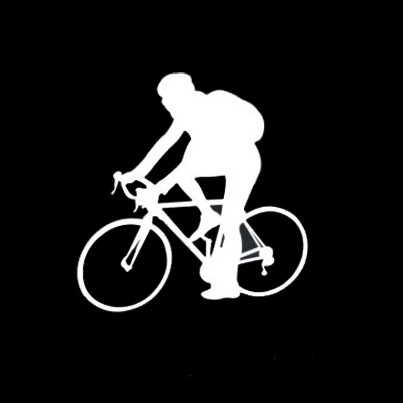 

12.2*12.8CM Interesting Cycling Race Car Stickers Covering The Body Of The Motorcycle Vinyl Decals Black/Silver C7-0269