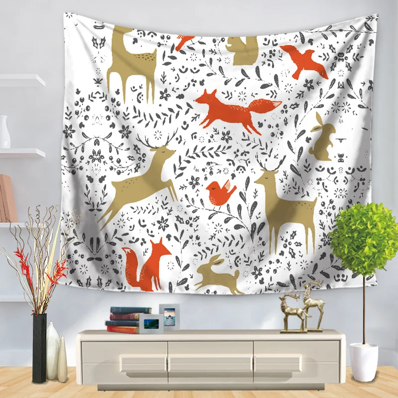 CAMMITEVER олень гобелен с животными Горячая Распродажа индийский МАНДАЛА ГОБЕЛЕН
