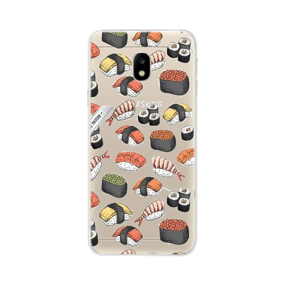 Арбузно-красный Для samsung Galaxy J3, J5, J7 года Чехол Мягкий силиконовый чехол для samsung J3 J5 J7 Pro J330 J530f J730f задняя крышка бампер - Цвет: Арбузно-красный
