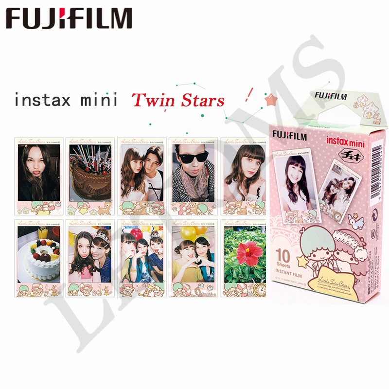 Fujifilm 20 листов Instax Airmail + маленькая мгновенная фотобумага с двойными звездами для