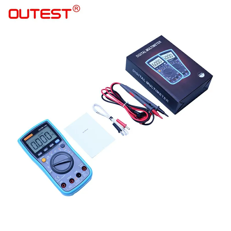 

VC17B+ Digital Multimeter 6000 Counts Backlight True RMS Measure AC/DC Ammeter Voltmeter Resistance Capacitance Ohm Testing tool