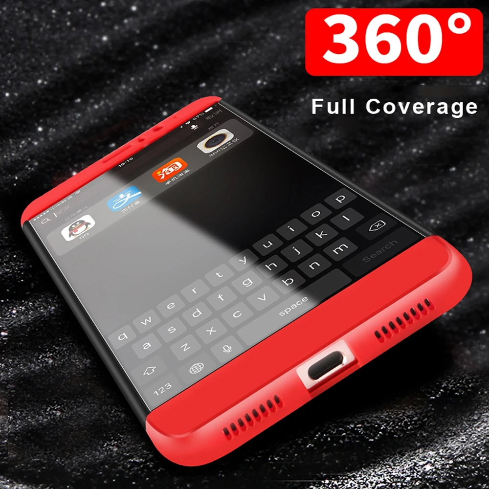 FLOVEME Full Coverage Case For Huawei P9 P10 Plus Mate 9 Luxury 3 In 1 Phone Cases Accessories Honor 8 Cover |
