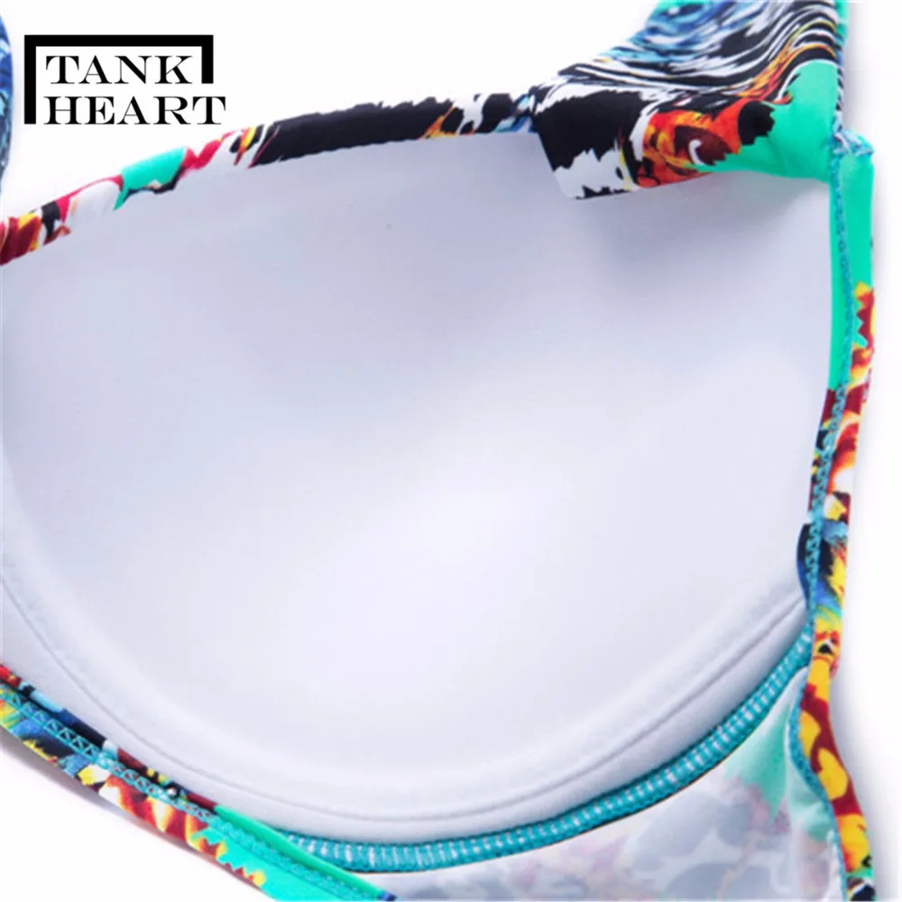 Купальник monokin бикини с пуш апом и принтом в ретро стиле большие размеры|wear womens|wear