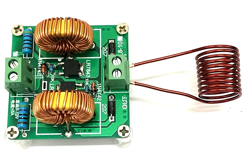 

ZVS High Frequency Induction Low Power Heating Tesla Generator 120W60w5-12V Mini Module