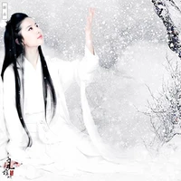 white fairy costume hanfu movie forever love lasting for three times of incarnations in ten miles of peach blossom bushes