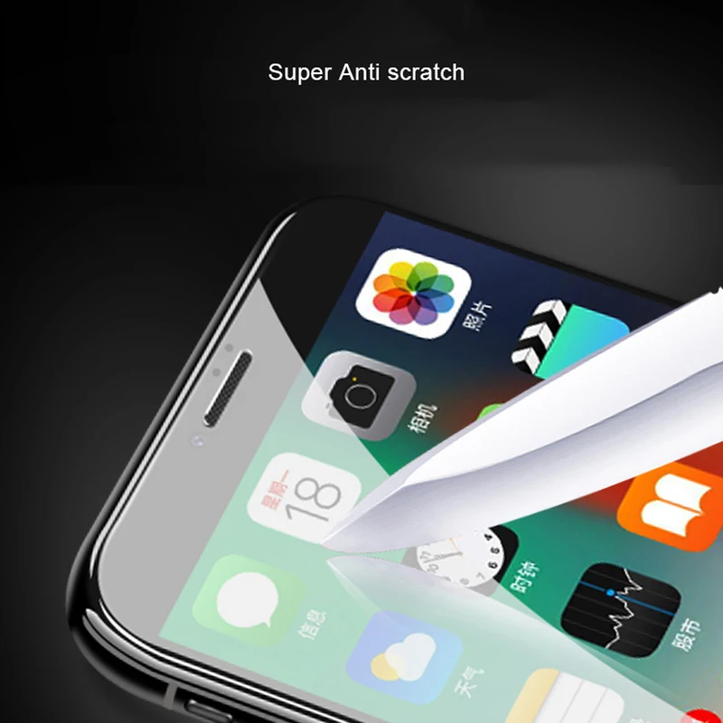 5D закаленное стекло для iphone 6 6s 7 8 plus Защитная пленка экрана X XR XS MAX полного