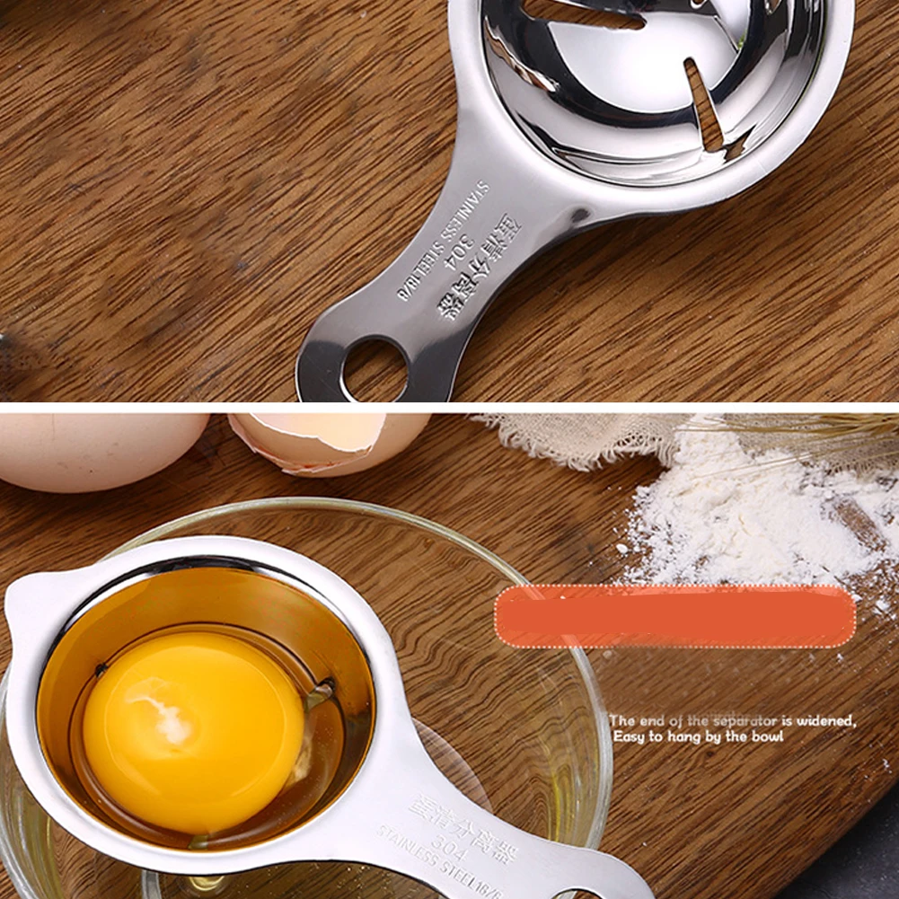 Egg White Yolk Separator Stainless Steel Filter Cooking Tools Convenient Strainer Portable Kitchen Accessories | Дом и сад