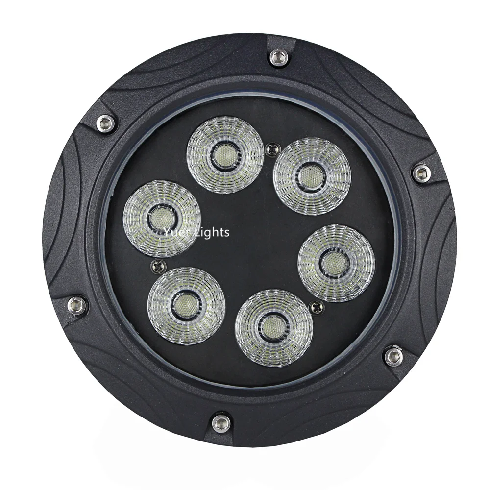 8 шт./Лот водонепроницаемые светодиодные прожекторы Par IP65 6X10W RGBW 4 в 1 плоские DMX для