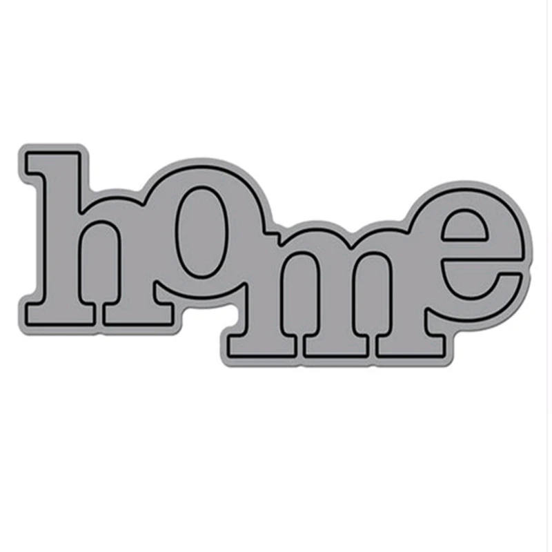 Word Home металлические штампы трафареты для сделай сам Скрапбукинг декоративное