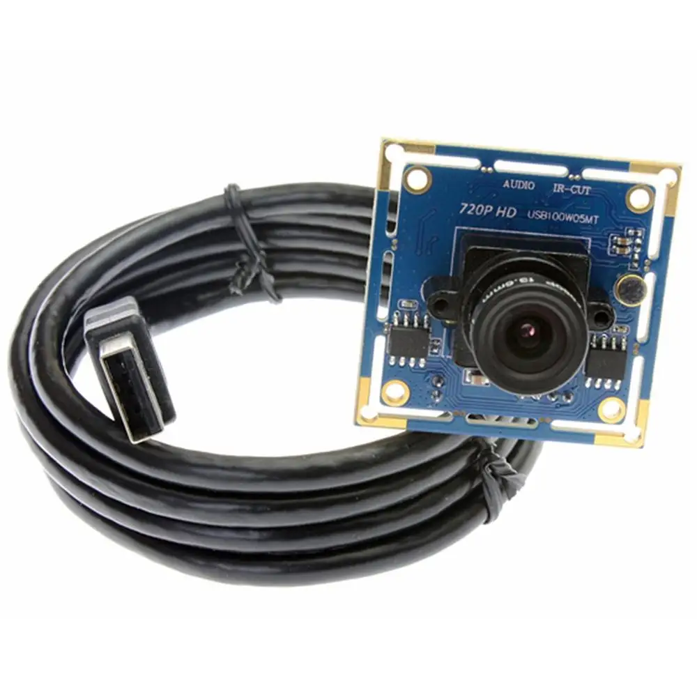 ELP Androoid Linux Windows USB 2.0 mini Webcam HD 720P CMOS OV9712 Usb Camera Module with Microphone for CCTV Security | Безопасность и