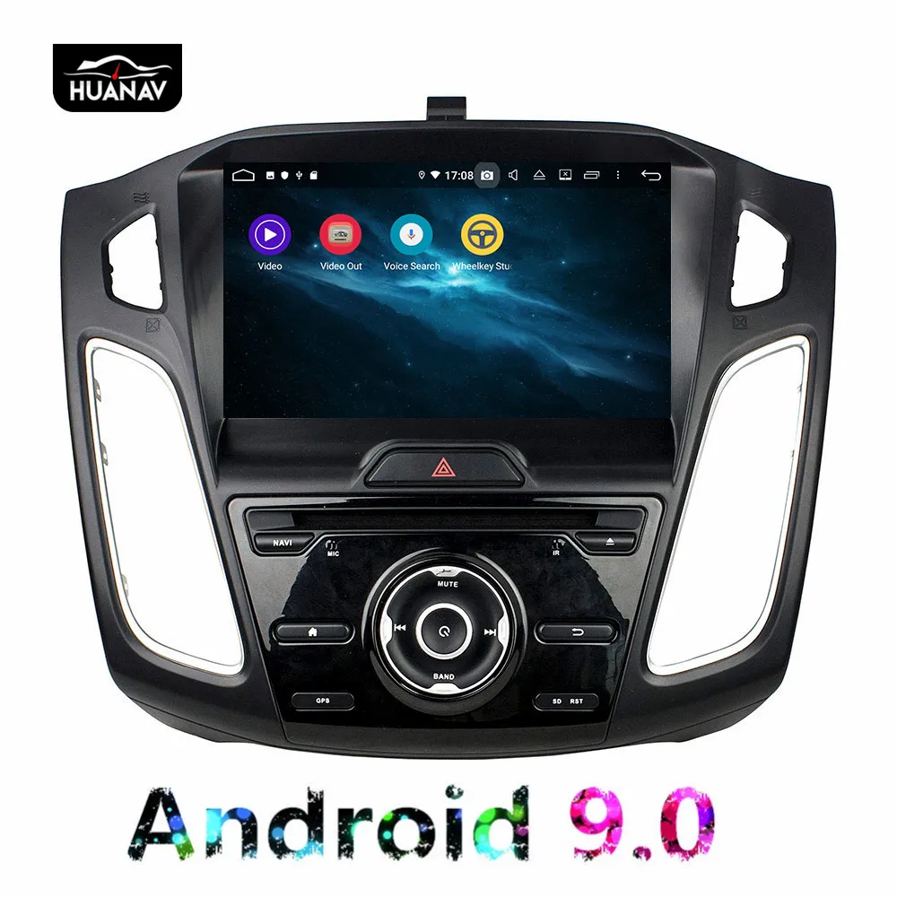 DSP Android 9.0 Car GPS Navigation DVD Player For Ford Focus 2015-2018 audio auto stereo Headunit multimedia radio recorder navi |
