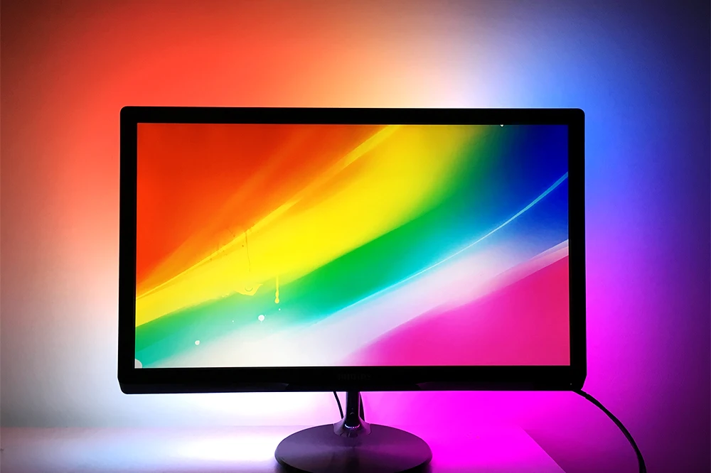 Ambilight tv PC WS2812B 5050 RGB умная светодиодная Пиксельная полоса для ноутбука, компьютера, экран мечты, синхронизация 1 м 2 м 3M 4M 5 м комплект