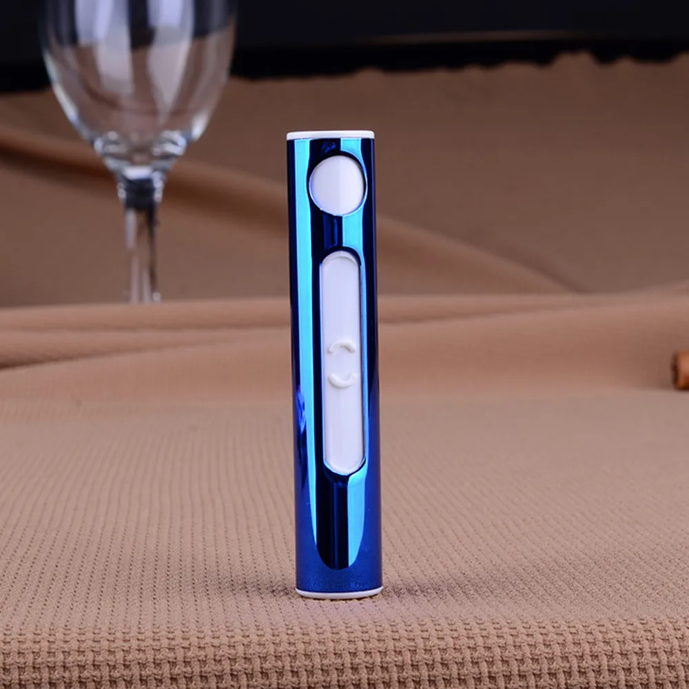 High Quality Electronic Cigarette Lighter Mirror Pulsed Arc Slim Windproof Cigar USB lithium-ion battery charge P# droph | Автомобили и