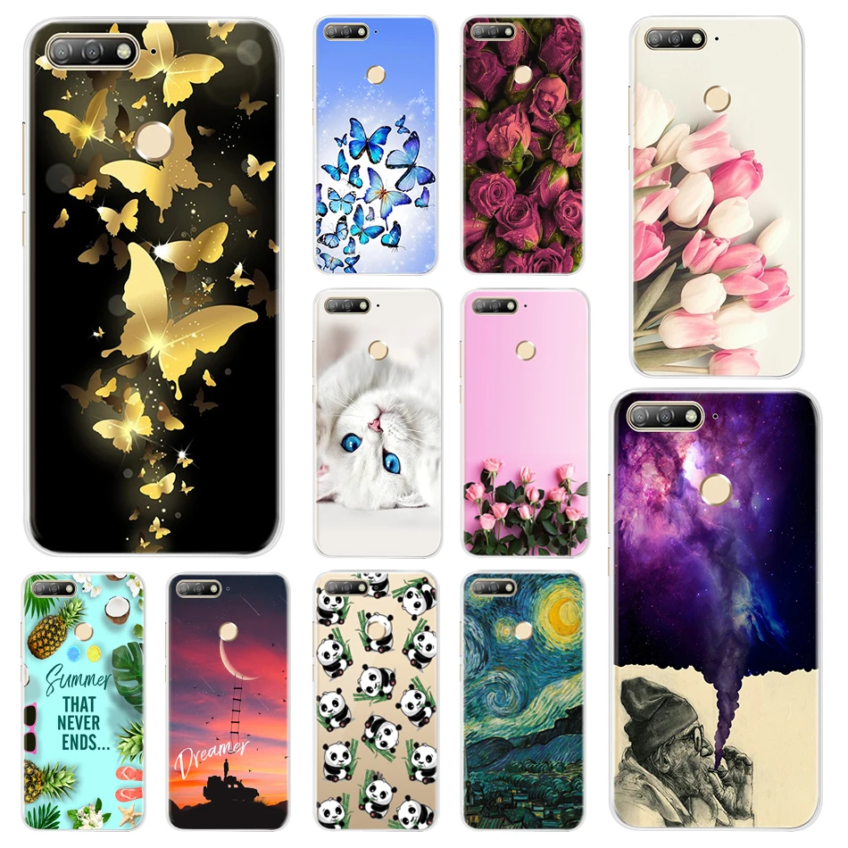 Мягкий чехол из ТПУ для Huawei Honor 7 C 7C мягкий силиконовый Pro задняя крышка чехлы