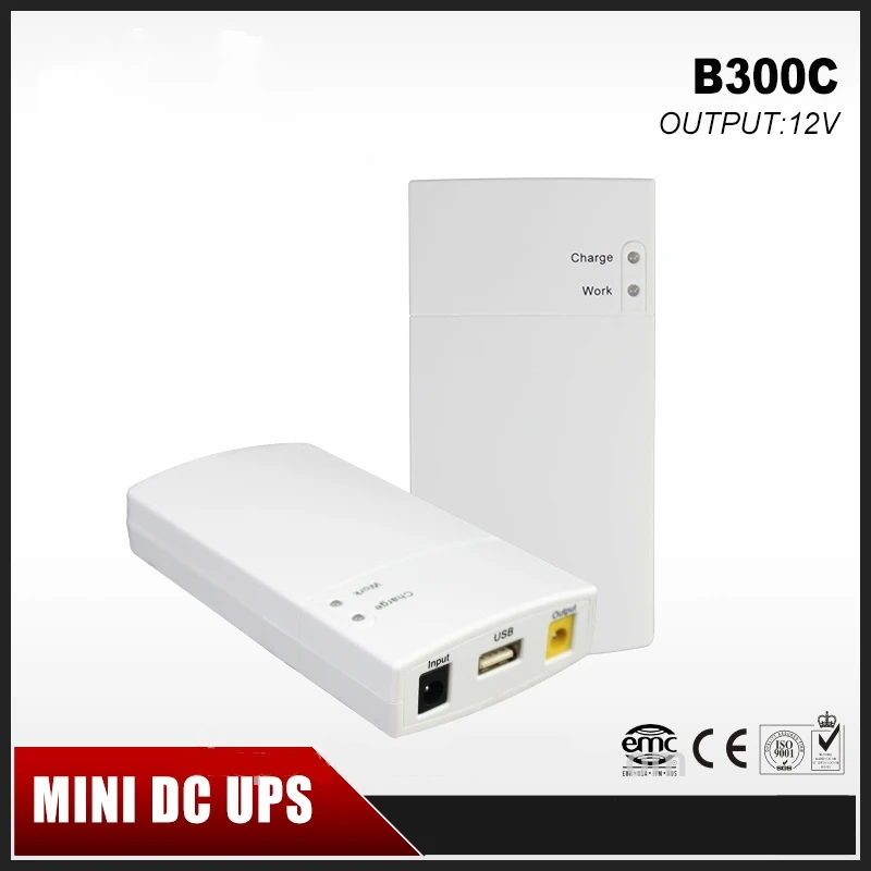 Мини Портативный ИБП 12V2_5A DC онлайн источник питания с литиевой батареей 7800 мАч Max7 часов время резервного копирования для оборудования видеонаблюдения и модема
