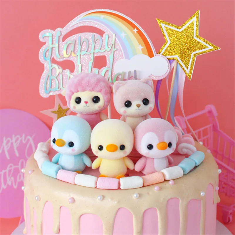 5 шт. подвижная модель bjd с животными куклы каваи миниатюрная мультяшная кукла