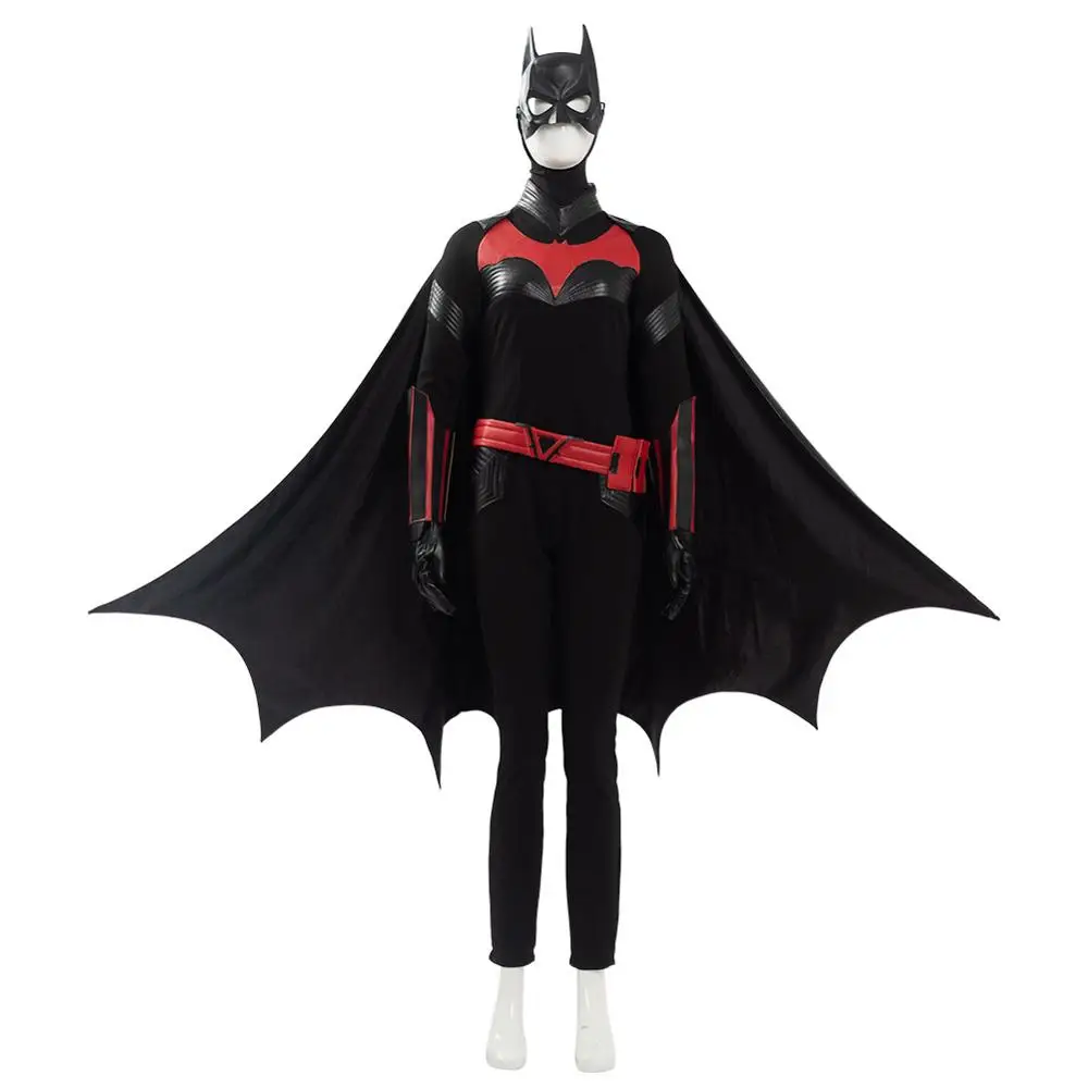 Женский костюм для косплея Бэтмен летучая девчонка Кэти Кане черный керина
