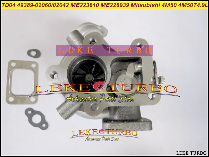 Турбокомпрессор TD04 4 49389 02060 02042 ME223610 ME226939 для грузовиков Mitsubishi 4M50 4M50T 4.9L с
