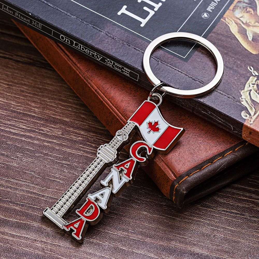 Vicney новейший Канада CN башня брелок туристический сувенир Toronto с флаг в форме