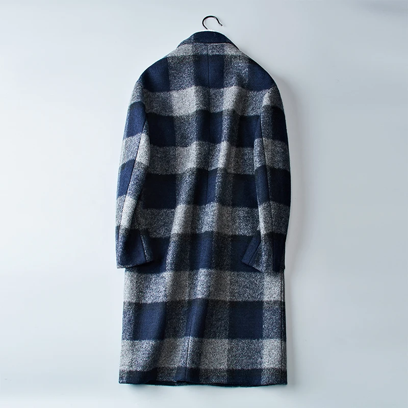 Новинка 2019 мужские шерстяные пальто ветровки облегающие Дизайнерские