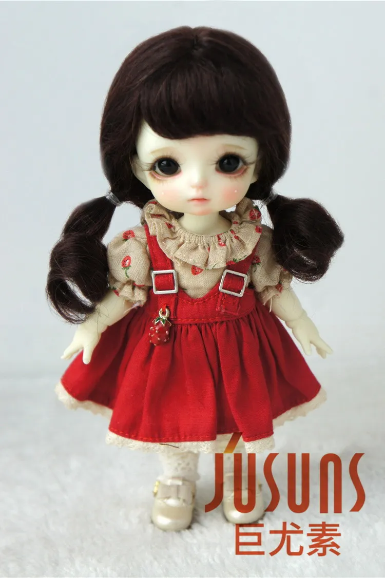 JD426 1/12 1/8 1/6 Милая длинная мохеровая кукла BJD парик мягкая волнистая размер волос 4 5