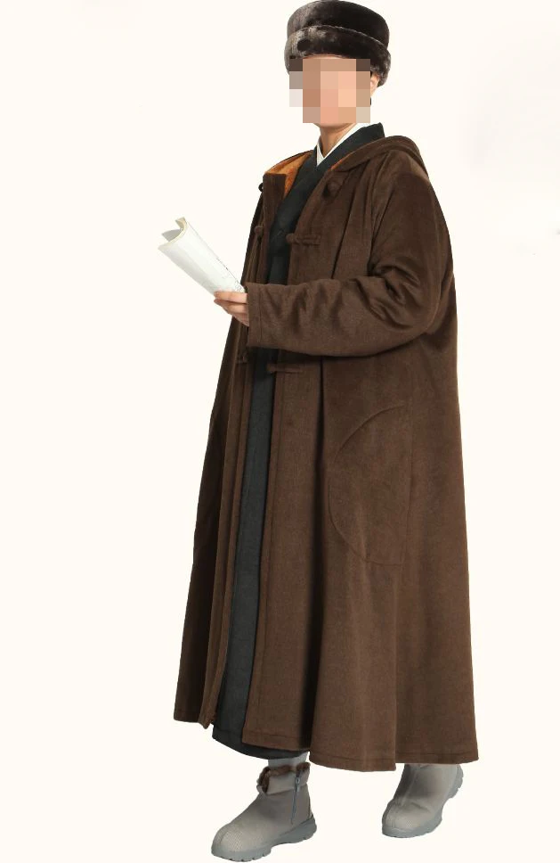 Унисекс 5 видов цветов зимняя теплая шерстяная накидка плащ для медитации одежда