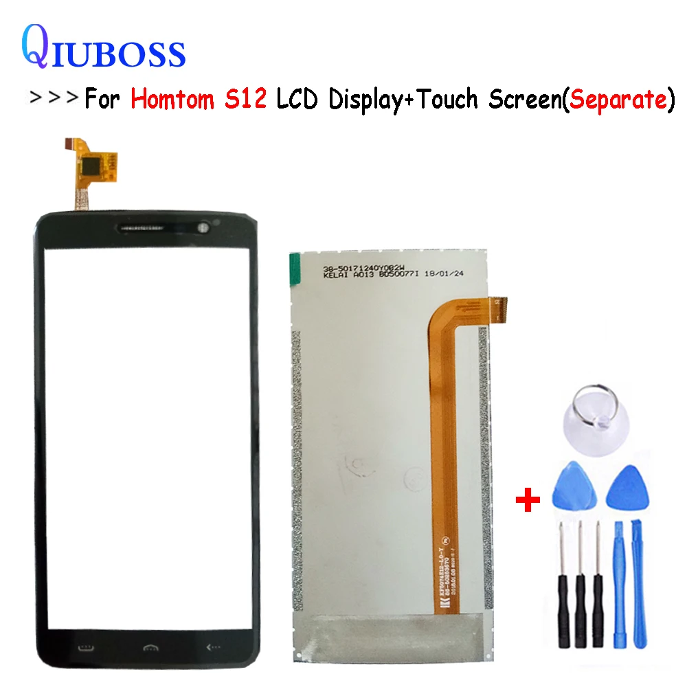 Для HOMTOM S12 ЖК дисплей + сенсорный экран дигитайзер Запасные части для стеклянная
