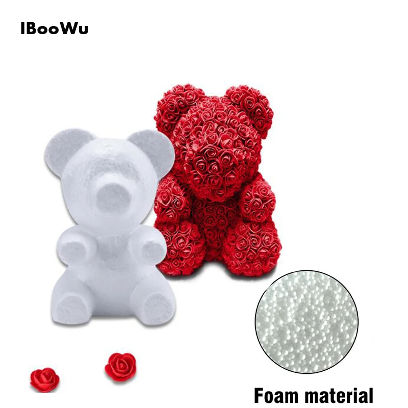 2 шт. 20 см мишка из роза пенополистирол пенопласт белая пена пресс форма мишки