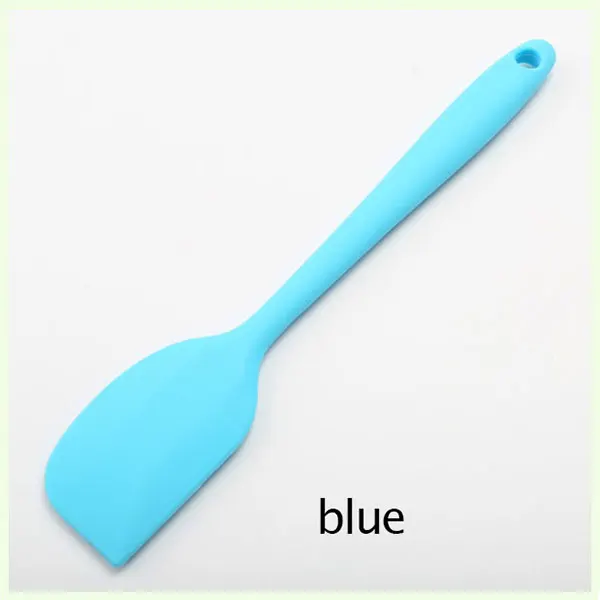 blue Кухня Силиконовый крем масло торт шпатель скребок для смешивания теста кисточка, мешалка для масла щетки для выпечки Инструмент Кухонные Принадлежности - Цвет: blue