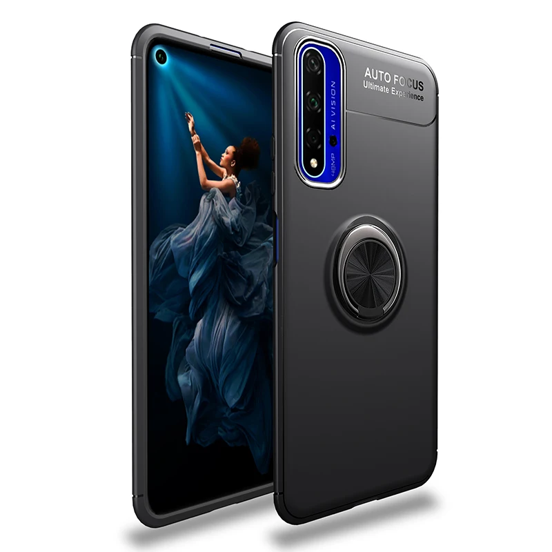 Для huawei Honor 20 чехол Honor20 кольцо держатель мягкое силиконовое покрытие задняя