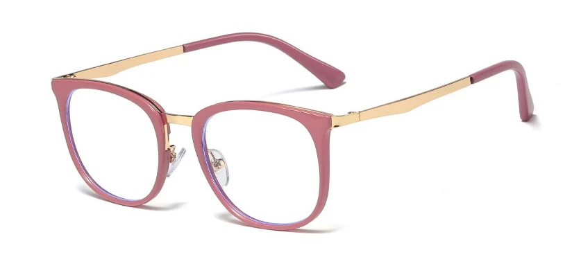 45937 TR90 Anti-blue Light Round Glasses Frames Men Women Optical Fashion Computer Glasses - Цвет оправы: C3 purple