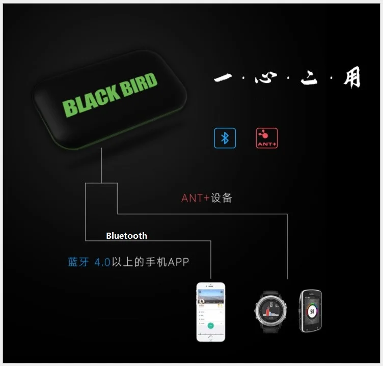 Велокомпьютер кардиопередатчик велосипед gps секундомер ANT + Bluetooth сердечного