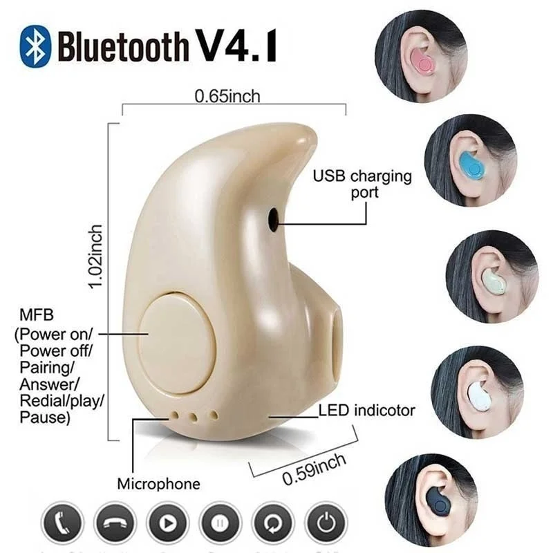 Мини беспроводные S530 Fone De Ouvido Универсальные наушники Bluetooth наушники bluetooth-гарнитура стерео вакуумные наушники