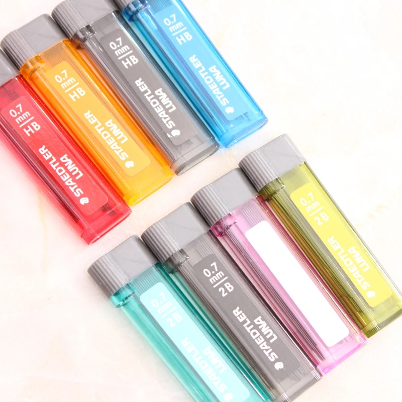4 трубы Staedtler 2530 Luna механический карандаш свинцовый заправка 0 5/0 7 мм 2B/HB для 7611/7612
