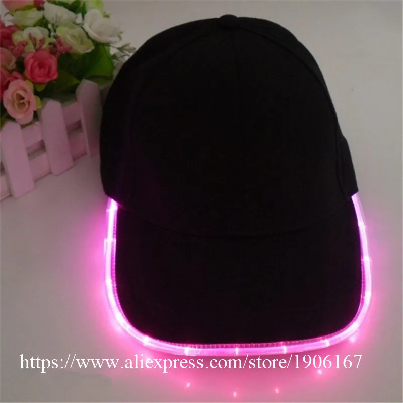 

Cool LED Light Baseball Cap Party Christmas Luminous Hat Caps Hip Hop Jazz Hat Flashing Stage Dance Headwear Birthday Gift