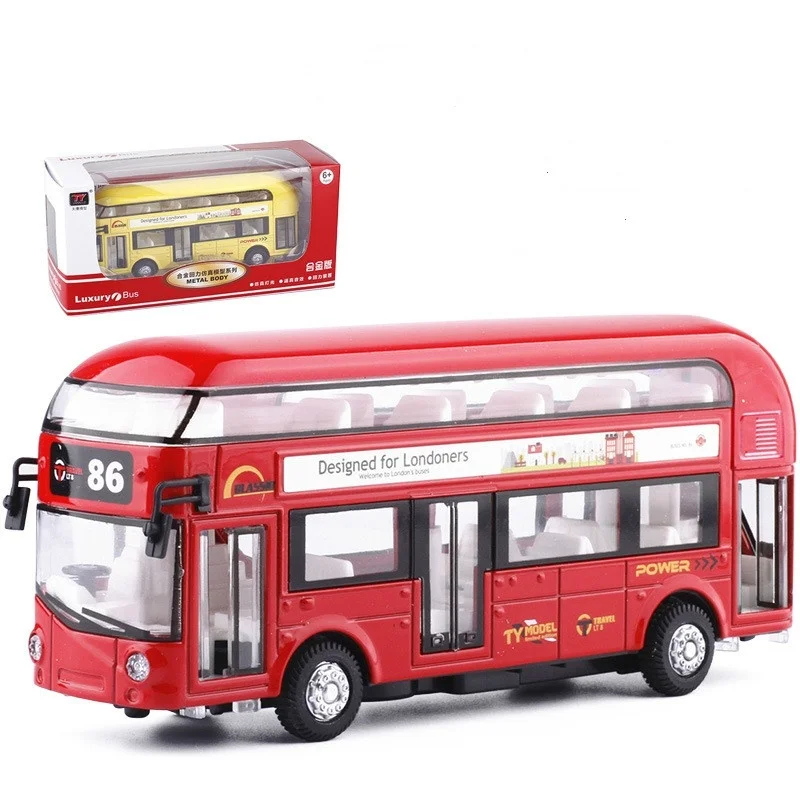 

London double deck bus alloy car model children's toy