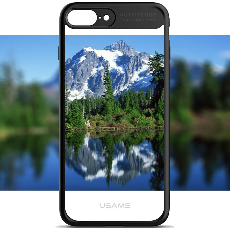 Для iPhone 6S чехол USAMS ультра тонкий ТПУ и акриловый для 6 Plus полная защитная оболочка