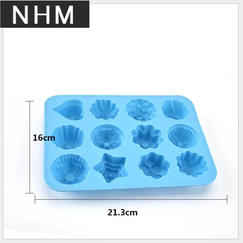 NHM 1 шт ручная прессформа мыла 12 с отверстием силикагель торт маффинс чашка пудинг