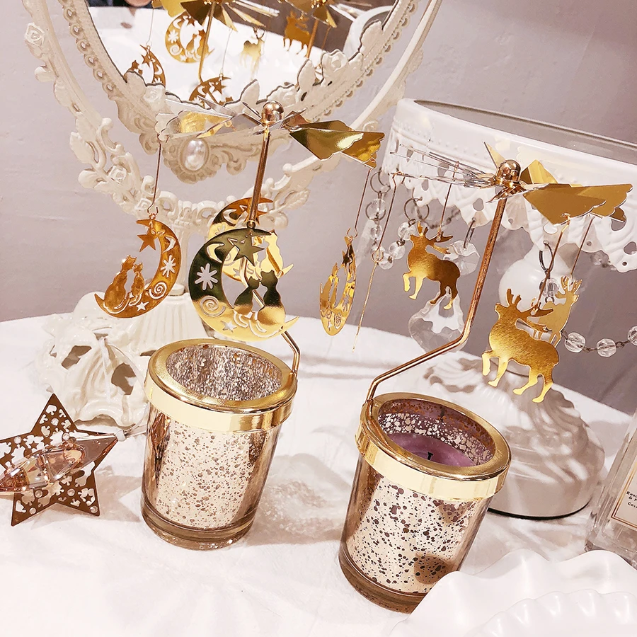 Подсвечники Tealight держатель для свечей вращающиеся свадебные центральный