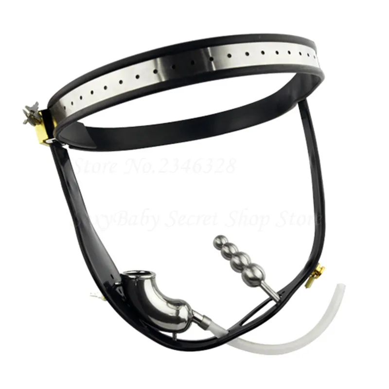 Мужское устройство верности из нержавеющей стали с анальной пробкой силиконовый