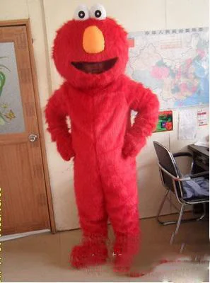 

Hot sale new Adult Size Red Elmo Mascot Costume Party Costumes Chirstmas Fancy Dress elmo costume mascot drop shipping